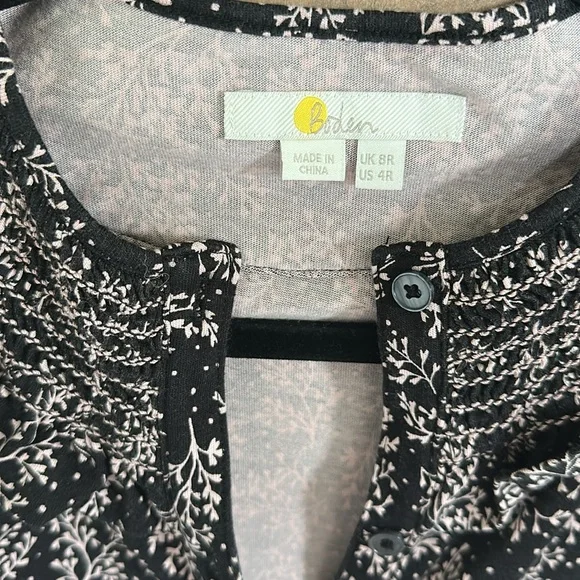 Boden Black and Pink Long Sleeve Dress - Picture 10 of 14